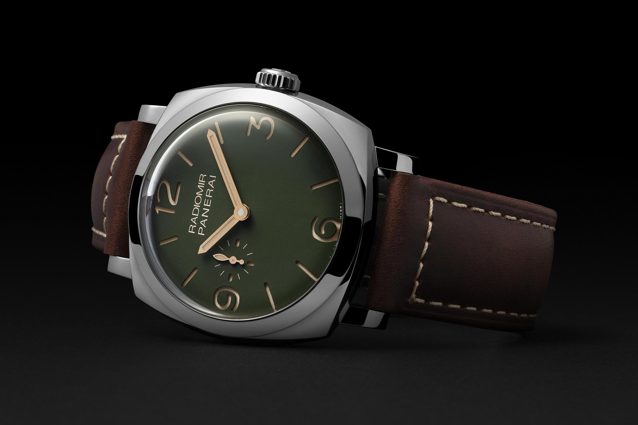 Introducing Four Classic Panerai Radiomir Watches now with Military-Green Dials.