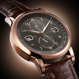 LOBINNI Men Watch Switzerland Luxury Brand Automatic Mechanical Men's Wirstwatches Sapphire Leather Tracymeter relogio L16001-3