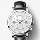LOBINNI Men Watch Switzerland Luxury Brand Automatic Mechanical Men's Wirstwatches Sapphire Leather Tracymeter relogio L16001-3