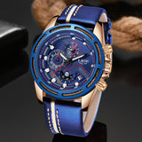 LIGE Watch Men Fashion Sport Quartz Clock Leather Mens Watches Top Brand Luxury Blue Waterproof Business Watch Relogio Masculino