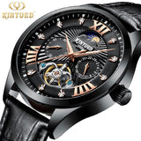 KINYUED New Automatic Military Watch Men Moon Phase Self Wind Waterproof Mens Mechanical Watches Tourbillion Montre Luxe Homme