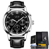 2019 LIGE Mens Watches Top Brand Luxury Men's Sport's Watch For Men Casual Leather Waterproof Watch Quarzt Clock Erkek Kol Saati