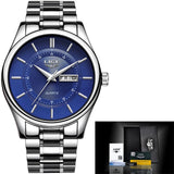 LIGE Men Watch 30m Waterproof Mens Watches Top Brand Luxury Steel Watch Chronograph Male Clock Casual sport relojes hombre