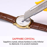 PRINCE GERA Men's Unique Dial Genuine Leather Automatic Mechanical Watch Rose Gold Ultra Thin Men's Waterproof Men's Watch es