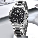 Pagani Brand Ladies Dress Quartz Watches Relogio Feminino Diamond Gorgeous Analog Display Ceramic Black Wristwatch For Women