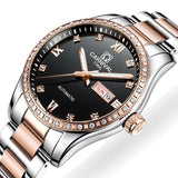 Carnival watch men's mechanical watch automatic movement date stainless steel watch clock