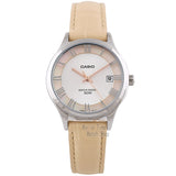 Casio watch Analogue Women's Quartz Watch Elegant Simple Leather Strap Steel Belt Waterproof Pointer Watch  LTP-E142