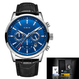 2019 LIGE Watch Men Fashion Sport Quartz Clock Mens Watches Top Brand Luxury Leather Business Waterproof Watch Relogio Masculino