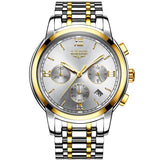 LIGE Watches Men Luxury Brand Fashion Business Quartz Man watch Six Pin Sport Waterproof Clock watch men Full Steel Wristwatches