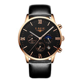 2017 LIGE Mens Watches Fashion Casual Sport Quartz Watch Men Chronograp Clock Man Leather Business Wrist watch Relogio Masculino