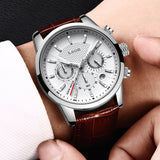 2019 LIGE Watch Men Fashion Sport Quartz Clock Mens Watches Top Brand Luxury Leather Business Waterproof Watch Relogio Masculino