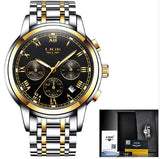 New Watches Men Luxury Brand LIGE Chronograph Men Sports Watches Waterproof Full Steel Quartz Men's Watch Relogio Masculino 2017
