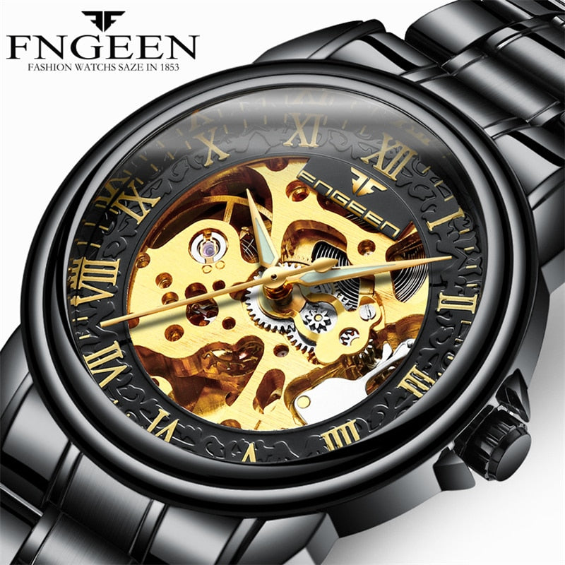Mens Watches Montre Homme Marque de Luxe Automatic Mechanical Luminous Watch for Man Relojes Male Clock Saats Relogio-Masculino