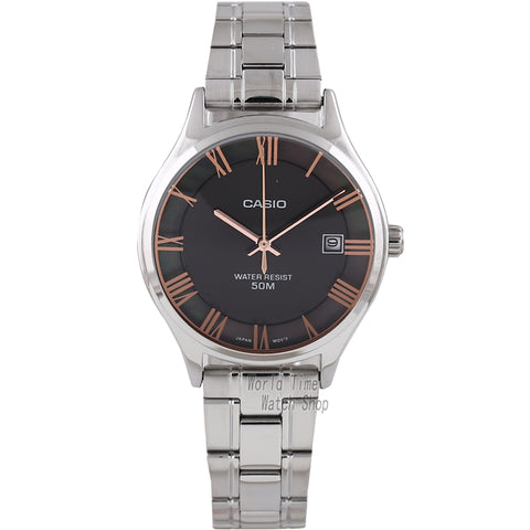 Casio watch Analogue Women's Quartz Watch Elegant Simple Leather Strap Steel Belt Waterproof Pointer Watch  LTP-E142