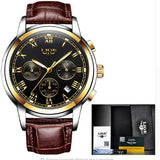 New Watches Men Luxury Brand LIGE Chronograph Men Sports Watches Waterproof Full Steel Quartz Men's Watch Relogio Masculino 2017