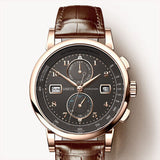 LOBINNI Men Watch Switzerland Luxury Brand Automatic Mechanical Men's Wirstwatches Sapphire Leather Tracymeter relogio L16001-3