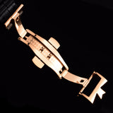 OBLVLO Casual Watches Mens Skeleton Dial Calfskin Leather Band Rose Gold Watches Automatic Watches for Men Montre Homme VM 1