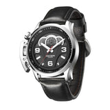 New Reef Tiger/RT Outdoor Sport Watches for Men Steel Analog Quartz Watches Leather Strap Waterproof Watch Montre Homme RGA2105