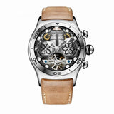 Reef Tiger Aurora Serier RGA703 Men Fashion Multifunction Concept Dial Automatic Mechanical Wrist Watch With Year Month Calendar