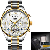 LIGE Watches Men's Automatic Machinery Business Waterproof Clocks Men's Watches Luxury Fashion Casual Watch Relogio Masculino