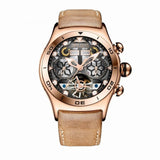 Reef Tiger Aurora Serier RGA703 Men Fashion Multifunction Concept Dial Automatic Mechanical Wrist Watch With Year Month Calendar