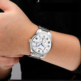 Carnival Energy display Switzerland Top Brand mechanical Watches Men military Luxury full steel Waterproof men Watch clock reloj