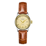 Parnis Royal Seriers Luminous Lady Women Leather Watchband  Fashion Automatic Mechanical Watch Wristwatch