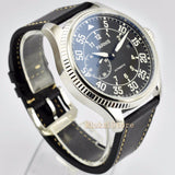 45mm Black Sea Automatic men watches date schwarz Zifferblatt Saphirglas Luminous sapphire glass De luxe En Acier Plein Noir