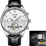 LIGE Watches Men's Automatic Machinery Business Waterproof Clocks Men's Watches Luxury Fashion Casual Watch Relogio Masculino