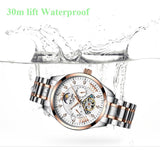 KINYUED New Automatic Military Watch Men Moon Phase Self Wind Waterproof Mens Mechanical Watches Tourbillion Montre Luxe Homme