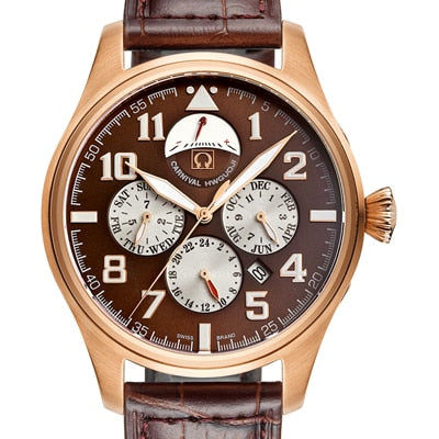 Carnival Brand Luxury Men Watches Japan MIYOTA Automatic Mechanical Man Watch He Gas 150M Waterproof Multifunction Clock C8675-4