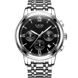 LIGE Watches Men Luxury Brand Fashion Business Quartz Man watch Six Pin Sport Waterproof Clock watch men Full Steel Wristwatches