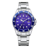 GONEWA Men Fashion Business Watches Military Stainless Steel Date Sport Quartz Analog Unisex Mens Clock Wrist Watch relogio