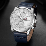 Mens Watches NAVIFORCE Top Brand Luxury Waterproof 24 hour Date Quartz Watch Man Fashion Leather Sport Wrist Watch Men Clock