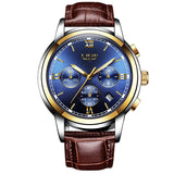 LIGE Watches Men Luxury Brand Fashion Business Quartz Man watch Six Pin Sport Waterproof Clock watch men Full Steel Wristwatches
