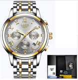 New Watches Men Luxury Brand LIGE Chronograph Men Sports Watches Waterproof Full Steel Quartz Men's Watch Relogio Masculino 2017