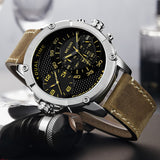 New MIGIR Casual Sports Quartz Watches Man Multifunction Chronograph Waterproof Watch Mens Luxury Wristwatch Relogio Masculino