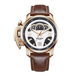 2019 Reef Tiger/RT Top Brand Luxury Men Sport Watches Chronograph Luminous Rose Gold Waterproof Analog Watches RGA2105