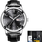 LIGE Watch Men Fashion Sports Quartz Full Steel Gold Business Men‘s Watches Top Brand Luxury Waterproof Watch Relogio Masculino