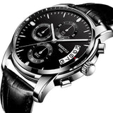 NIBOSI 2353 Top Luxury Brand Watch Men Quartz Waterproof Army Military Men Watch Relogio Masculino