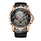2019 New Arrival OBLVLO Luxury Rose Gold Transparent Watches Tourbillon Automatic Military Watches Men Relogio Masculino OBL3606