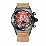 Reef Tiger Aurora Serier RGA703 Men Fashion Multifunction Concept Dial Automatic Mechanical Wrist Watch With Year Month Calendar