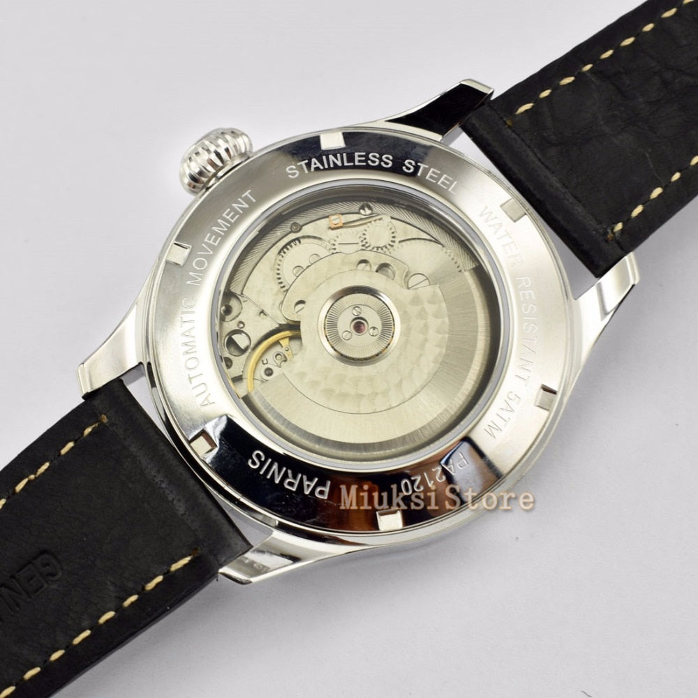 45mm Black Sea Automatic men watches date schwarz Zifferblatt Saphirglas Luminous sapphire glass De luxe En Acier Plein Noir