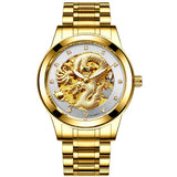 FNGEEN Men Watch Design Business Gold Dragon Mens Top Brand Luxury Automatic Fashion Mechanical Watch Clock Relogio Masculino