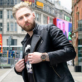 Megir Men's Watch Chronograph Quartz Watches Man Leather Strap Clock  WaterproofSport Army Date Wristwatch Relogios Masculino