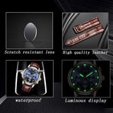 2019 LIGE Mens Watches Top Brand Luxury Men's Sport's Watch For Men Casual Leather Waterproof Watch Quarzt Clock Erkek Kol Saati