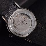 Reef Tiger/RT Sport Watches for Men Steel Big Skeleton Dial Watches Automatic Watches Leather Strap RGA704