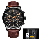 2019 LIGE Watch Men Fashion Sport Quartz Clock Mens Watches Top Brand Luxury Leather Business Waterproof Watch Relogio Masculino