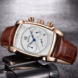 BENYAR Sports Military Men Watches 2019 Top Luxury Brand Man Chronograph Quartz-watch Leather Army Male Clock Relogio Masculino