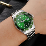 GONEWA Men Fashion Business Watches Military Stainless Steel Date Sport Quartz Analog Unisex Mens Clock Wrist Watch relogio